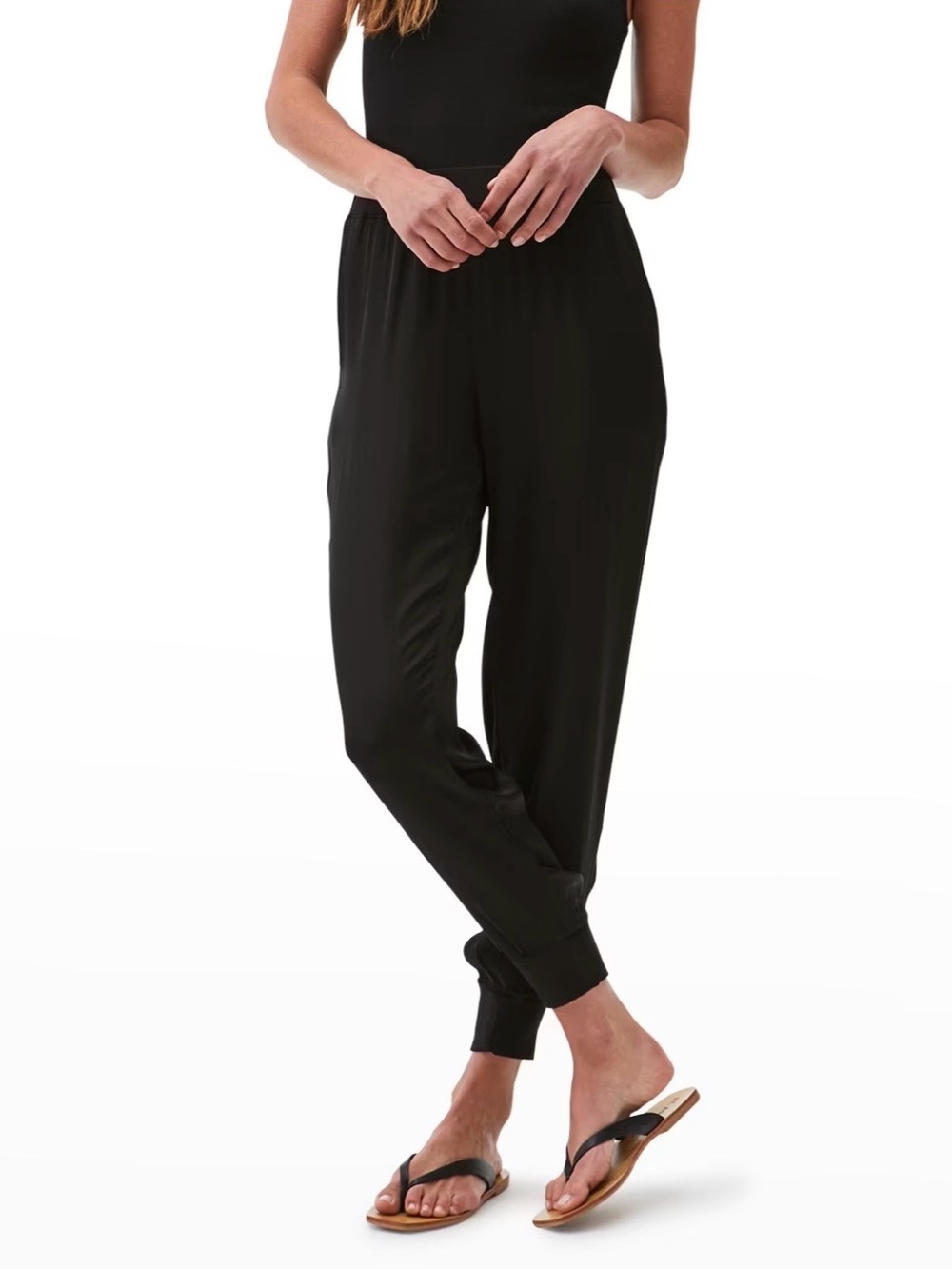 Michael Stars Lidia Relaxed Joggers Black Size S